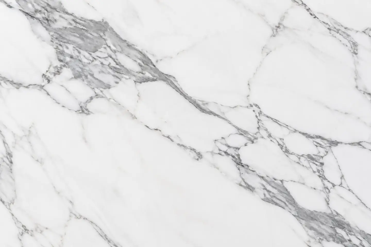 Tranche de Statuario, vue d'ensemble de la surface